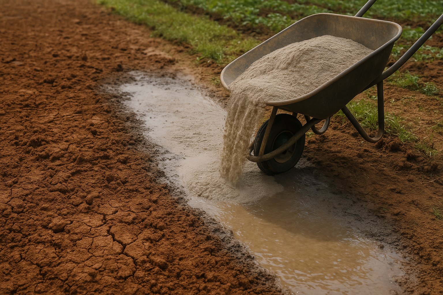Sodium Bentonite Improves Water Retention in Soil