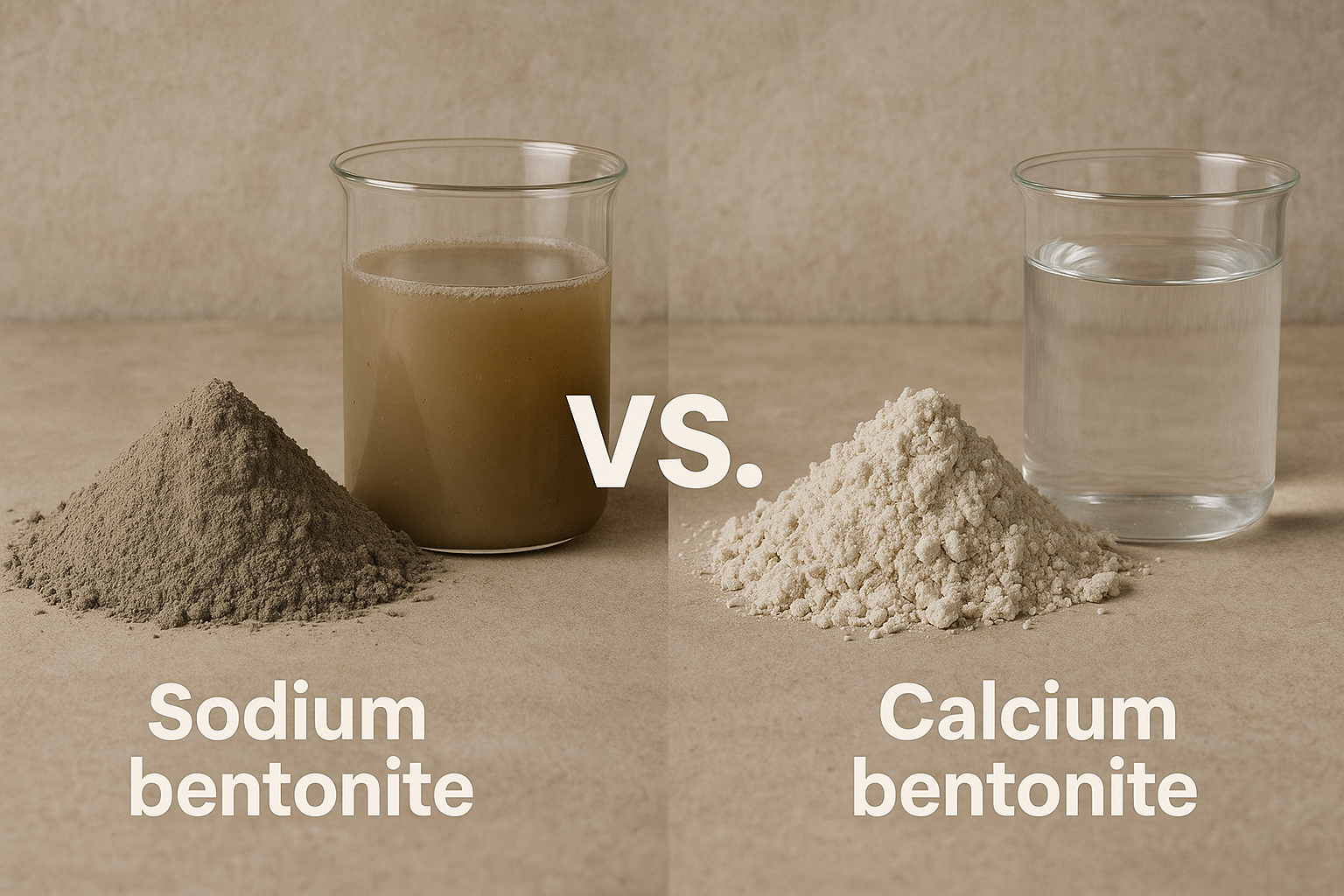 Sodium bentonite vs calcium bentonite